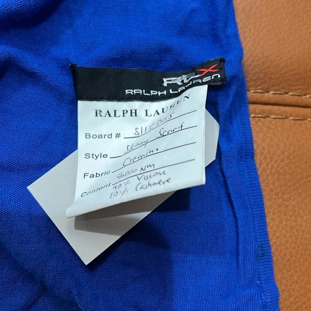 Ralph Lauren RLX extra long cotton scarf 🧣neckwear with pockets